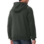 Oversized High Neck Hoodie // Dark Grey (XL)