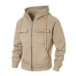 Full Zip Utility Hoddie // Khaki (XS)