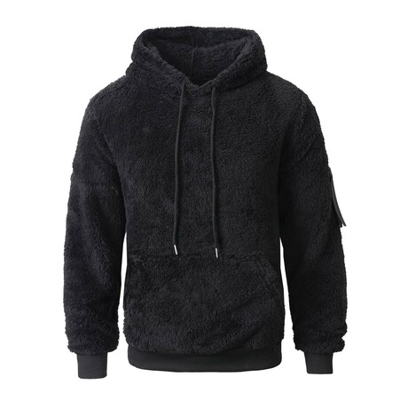 Fleece Hoodie // Black (XS)