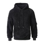Fleece Hoodie // Black (S)