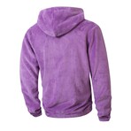Full Zip Fleece Hoodie // Purple (S)