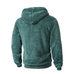 Fleece Hoodie // Dark Green (XS)