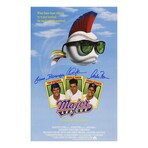 Charlie Sheen, Corbin Bernsen & Tom Berenger // Signed 'Major League' Poster