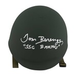 Tom Berenger // Signed Green Army Costume Helmet w/SSG Barnes