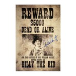 Emilio Estevez // Signed 'Bill The Kid' 12x18 Wanted Poster