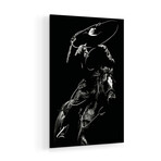 Scratchboard Rodeo VII Print on Acrylic Glass by Julie T. Chapman (16"H x 24"W x 0.25"D)