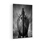 Drakkar B&W Print on Acrylic Glass by Sebastien Del Grosso (16"H x 24"W x 0.25"D)