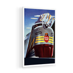 Canadian Pacific (Railway Train) Advertising Vintage Poster Print on Acrylic Glass by Unknown Artist (16"H x 24"W x 0.25"D)