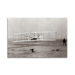 1903 Wright Brothers' Plane Taking Off At Kitty Hawk North Carolina USA Print on Acrylic Glass by Vintage Images (24"H x 16"W x 0.25"D)