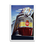 Canadian Pacific (Railway Train) Advertising Vintage Poster Print on Acrylic Glass by Unknown Artist (16"H x 24"W x 0.25"D)
