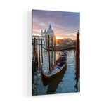 Gondola At Sunset, Venice Print on Acrylic Glass by Matteo Colombo (16"H x 24"W x 0.25"D)