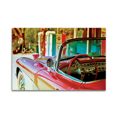 Classic Chevrolet Corvette Print on Acrylic Glass by Philippe Hugonnard (24"H x 16"W x 0.25"D)