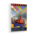 Budapest Grand Prix, 1936 Print on Acrylic Glass by Vintage Apple Collection (16"H x 24"W x 0.25"D)