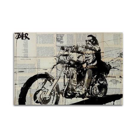 Rider Print on Acrylic Glass by Loui Jover (24"H x 16"W x 0.25"D)
