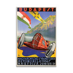 Budapest Grand Prix, 1936 Print on Acrylic Glass by Vintage Apple Collection (16"H x 24"W x 0.25"D)