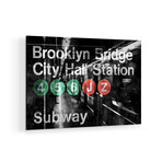 NYC Subway Station I Print on Acrylic Glass by Luke Wilson (24"H x 16"W x 0.25"D)