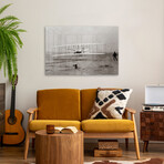 1903 Wright Brothers' Plane Taking Off At Kitty Hawk North Carolina USA Print on Acrylic Glass by Vintage Images (24"H x 16"W x 0.25"D)