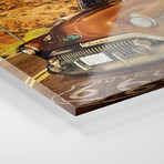 66 Desert Cruise Print on Acrylic Glass by Old Red Truck (16"H x 24"W x 0.25"D)