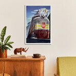Canadian Pacific (Railway Train) Advertising Vintage Poster Print on Acrylic Glass by Unknown Artist (16"H x 24"W x 0.25"D)