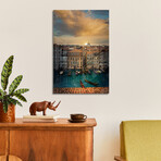 Sunset In Venice Print on Acrylic Glass by Enzo Romano (16"H x 24"W x 0.25"D)
