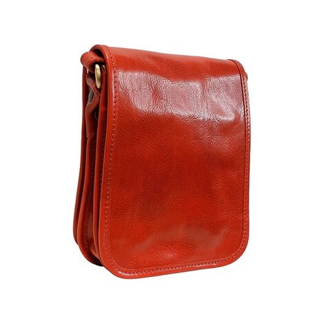 Marisa Small North South Crossbody Italian Leather (Cognac)