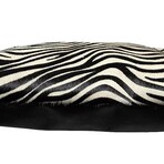 Angelina Large Tote & Over the Shoulder Italian Leather (Zebra)