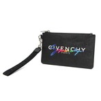 Givenchy // Cotton + Polyester + Elastane Mini Pochette Pouch // Black // Pre-Owned