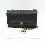 Chanel // Leather Mademoiselle Chain Shoulder Bag // Black // Pre-Owned