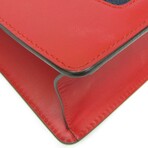 Gucci // Leather Sylvie Signature Hardware Handbag // Red // Pre-Owned