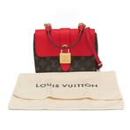 Louis Vuitton // Monogram-Coated Canvas + Leather Iconic Handbag // Monogram Brown + Red // Pre-Owned