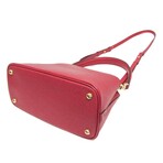 Prada // Saffiano Leather Matinee Handbag // Red  // Pre-Owned