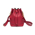 Fendi // Mon Tresor Leather Bucket Bag // Red // Pre-Owned