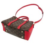 Louis Vuitton // Monogram-Coated Canvas + Leather Iconic Classic Handbag // Monogram Brown + Red // Pre-Owned