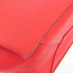 Celine // Leather Trifold Small Shoulder Bag // Red  // Pre-Owned