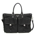 Prada // Saffiano Leather + Nylon Briefcase // Black // Pre-Owned