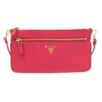 Prada // Saffiano Leather Shoulder Bag // Rose // Pre-Owned