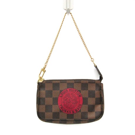 Louis Vuitton // Damier-Coated Canvas + Leather Limited Edition Mini Pochette Handbag // Damier Ebene // Pre-Owned