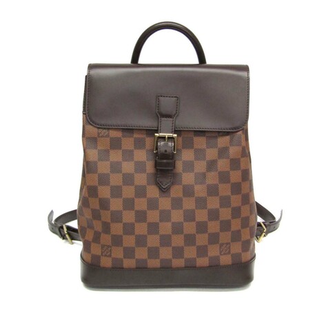 Louis Vuitton // Damier-Coated Canvas + Leather Backpack // Damier Ebene // Pre-Owned