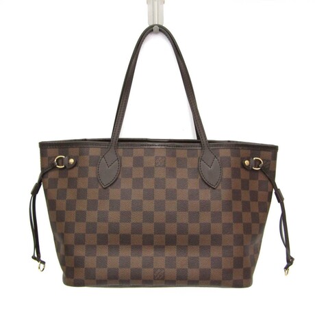 Louis Vuitton // Damier-Coated Canvas + Leather Tote Bag // Damier Ebene // Pre-Owned