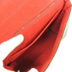 Louis Vuitton // Monogram-Coated Canvas + Leather Iconic Handbag // Monogram Brown + Red // Pre-Owned