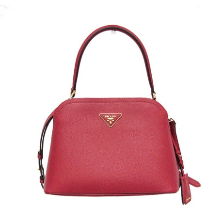 Prada // Saffiano Leather Matinee Handbag // Red  // Pre-Owned