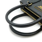 Prada // Saffiano Leather Galleria Handbag // Black // Pre-Owned