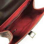 Louis Vuitton // Damier-Coated Canvas + Leather Backpack // Damier Ebene // Pre-Owned