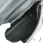Ferragamo // Leather Gancini Sofia Handbag // Black // Pre-Owned