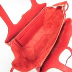 Celine // Leather Trifold Small Shoulder Bag // Red  // Pre-Owned