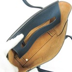 Bottega Veneta // Leather The Arco Handbag // Navy Blue // Pre-Owned