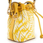 Fendi // PVC + Leather Mini Mon Tresor Bucket Bag // Yellow // Pre-Owned