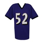 Ray Lewis // Signed Purple Custom Football Jersey