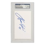 Walter Payton // Signed 3x5 White Index Card Cut