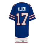 Josh Allen // Signed Blue Custom Football Jersey